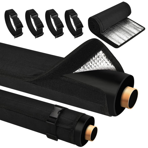 QNIZNOE AC insulation cover for outdoor use protects hoses and boosts cooling efficiency.