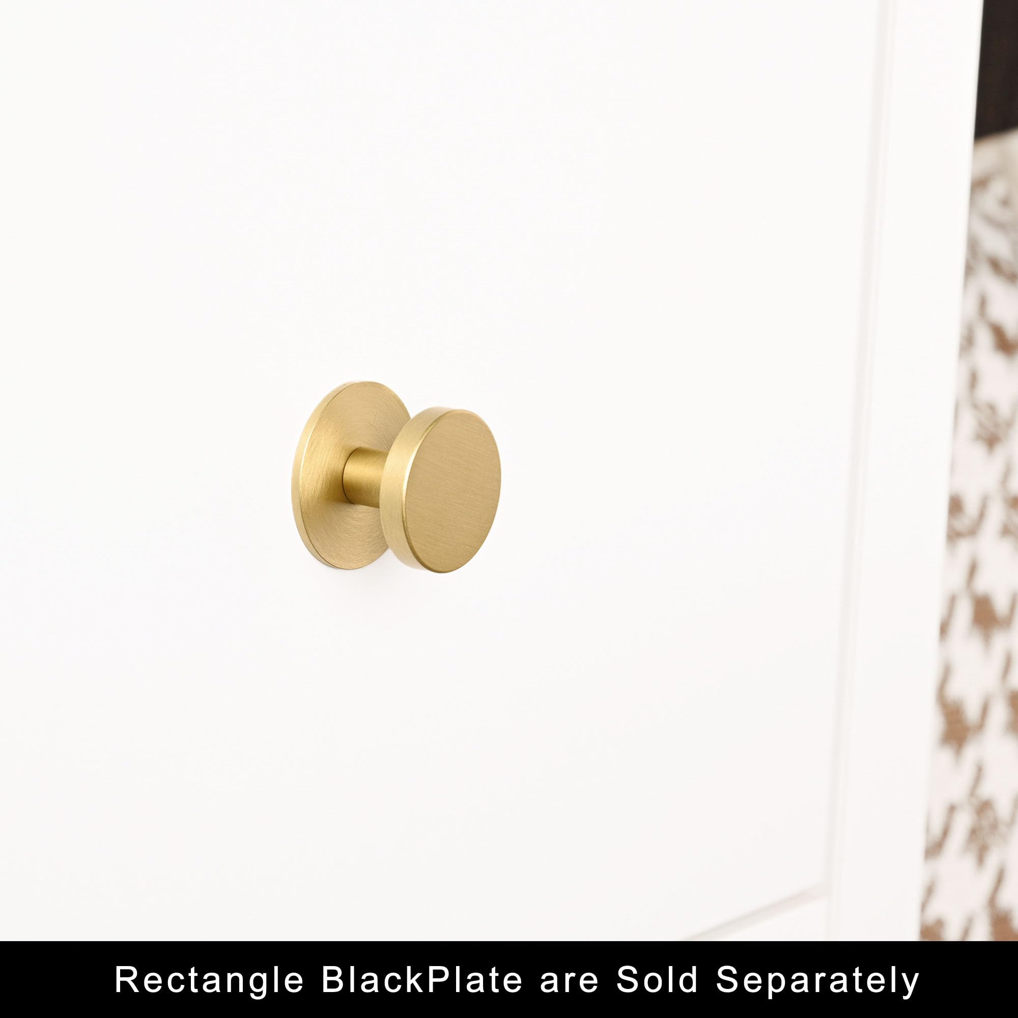QOGRISUN back plate set complements brushed brass cabinet themes