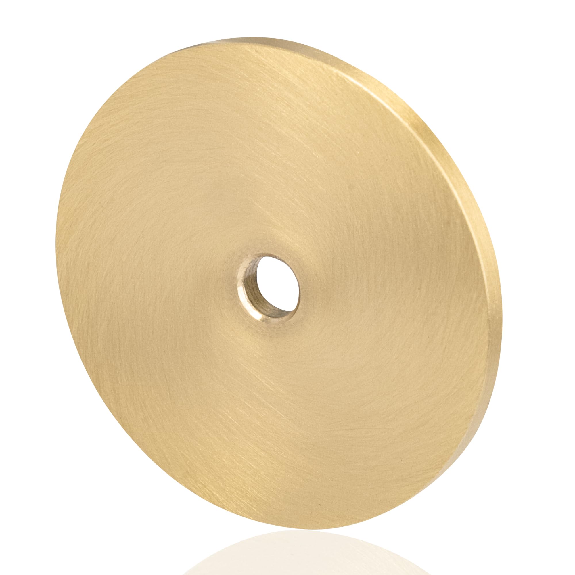 QOGRISUN brass back plate round 1.25 inch enhances cabinet aesthetics