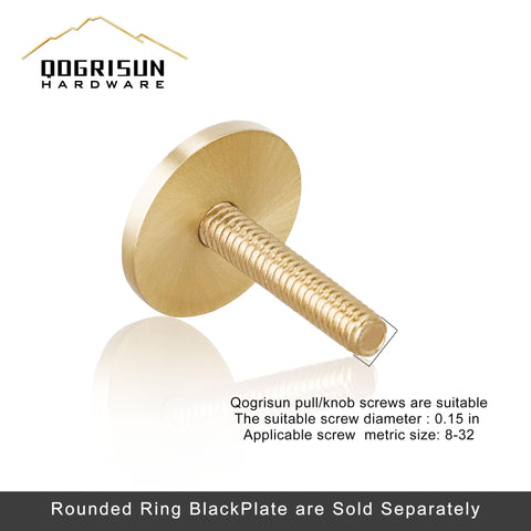 QOGRISUN brass cabinet hardware back plates pair with existing pulls