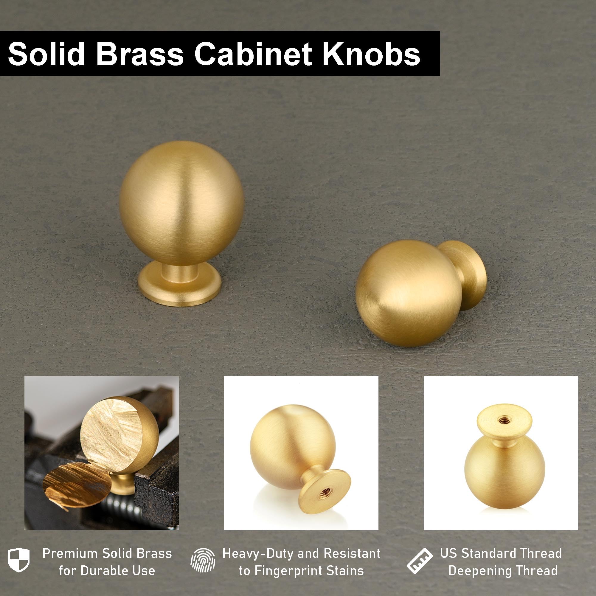 QOGRISUN knob on cabinet shows 1-3/8 inch projection for reach and visibility.