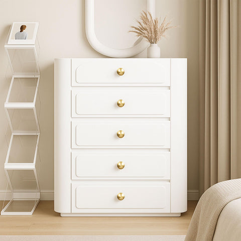 QOGRISUN sphere knob pairs with euro-style pulls for cohesive styling.