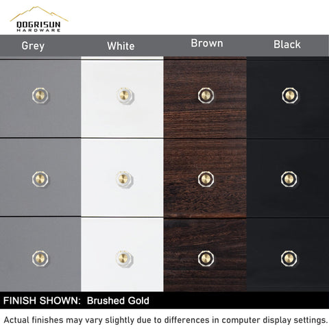 QOGRISUN crystal knob pairs well with acrylic cabinet handles