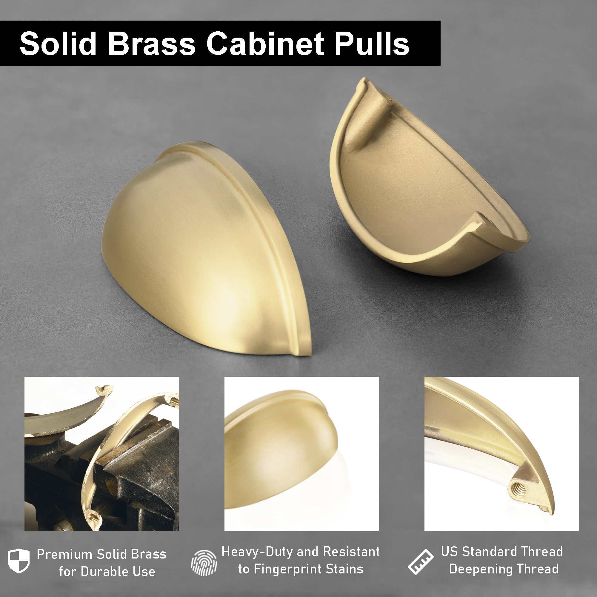 QOGRISUN cup moon style pulls add contemporary charm to furniture