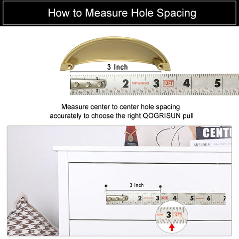 QOGRISUN gold cup drawer handle adds elegant hardware for dressers and desks