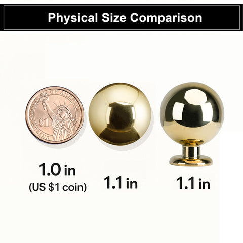 QOGRISUN knob diameter 1-1-8 inch demonstrates balanced proportion