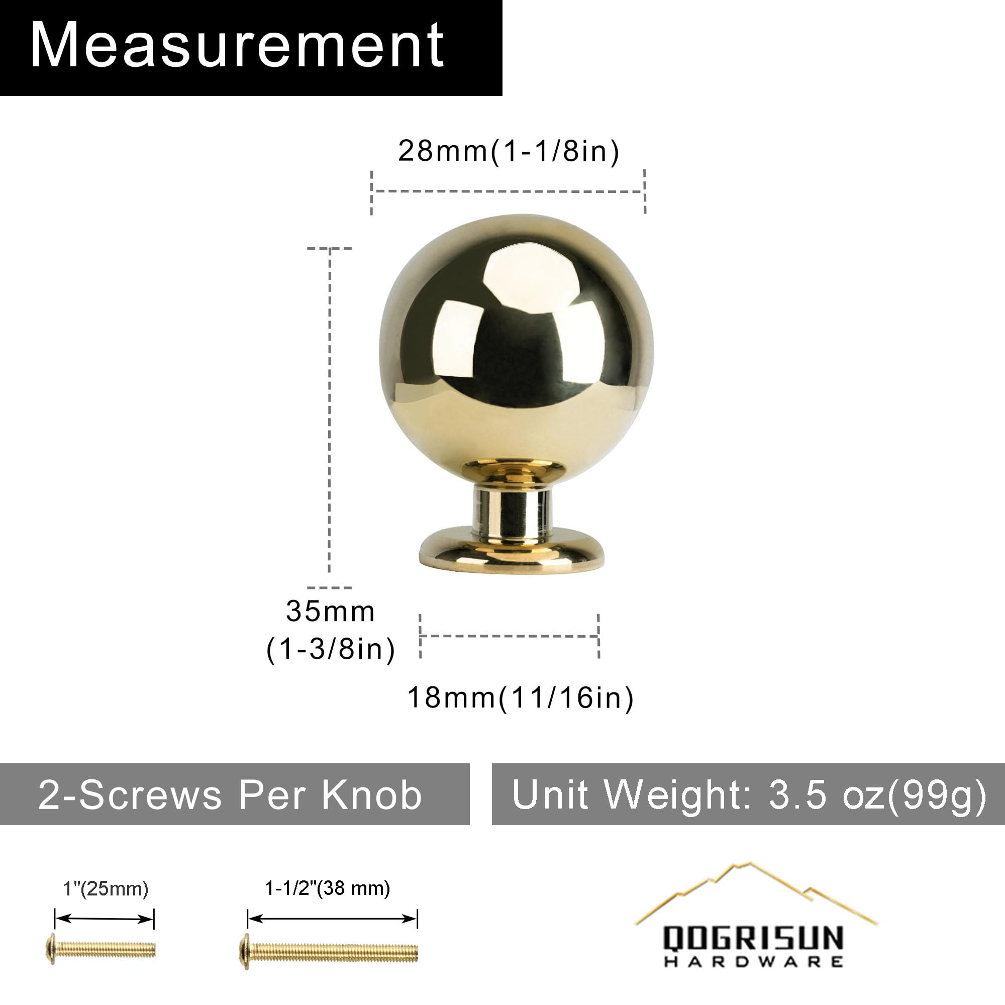 QOGRISUN dresser drawer installation view shows easy screw-in setup