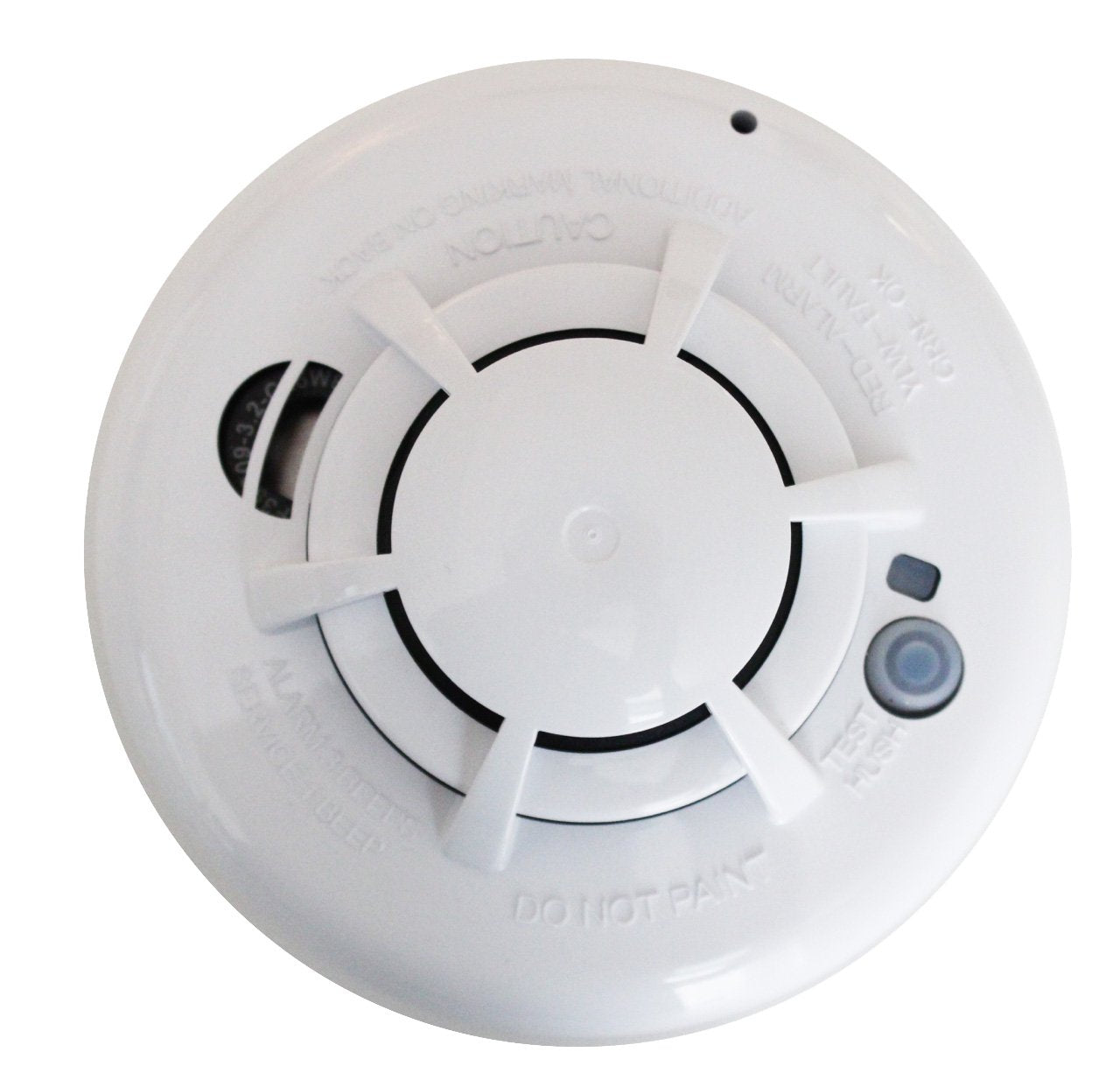 Qolsys QS5110-840 smoke detector front view for reliable home fire alerts.