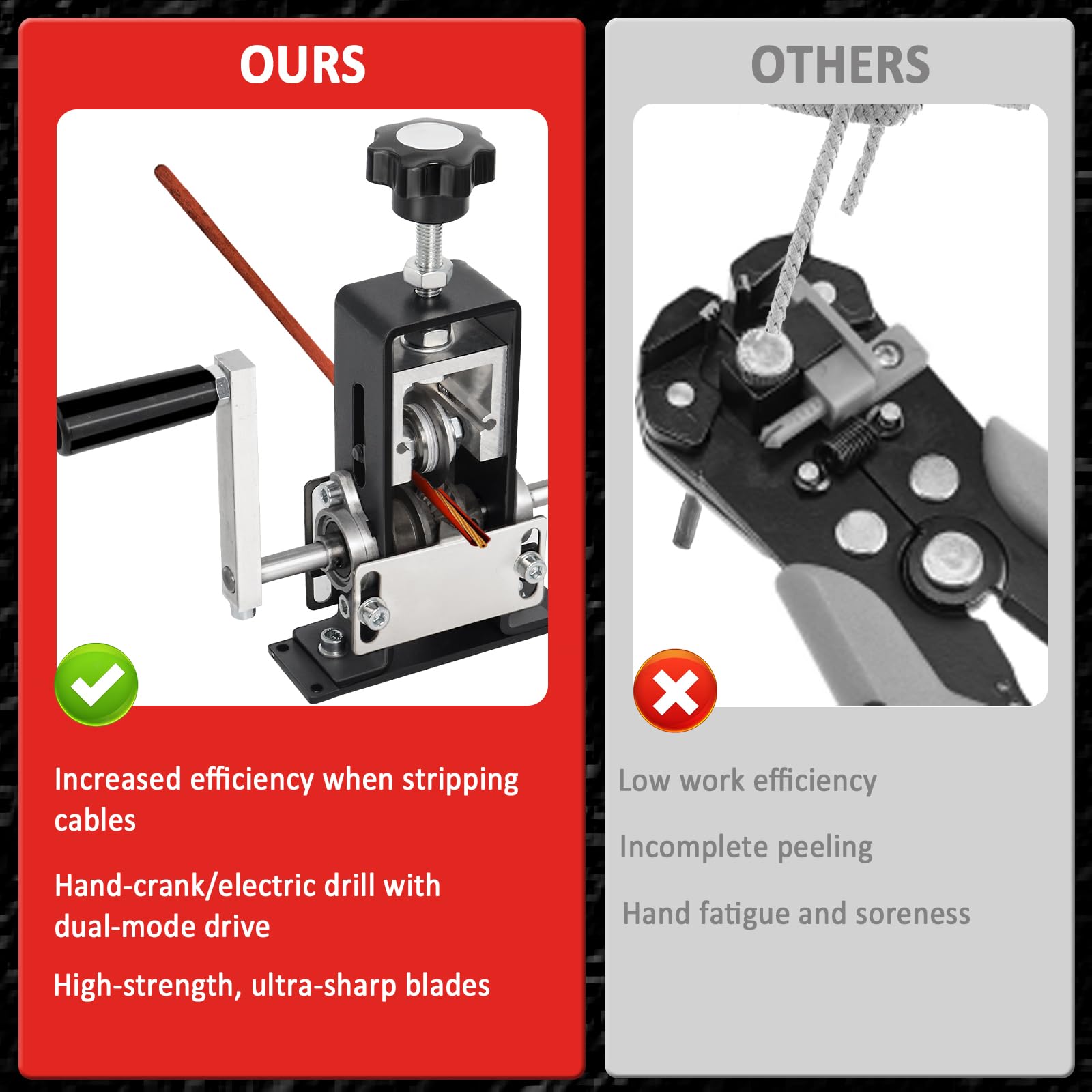 Qopaw aluminum body construction offers lightweight durability during scrap tasks.