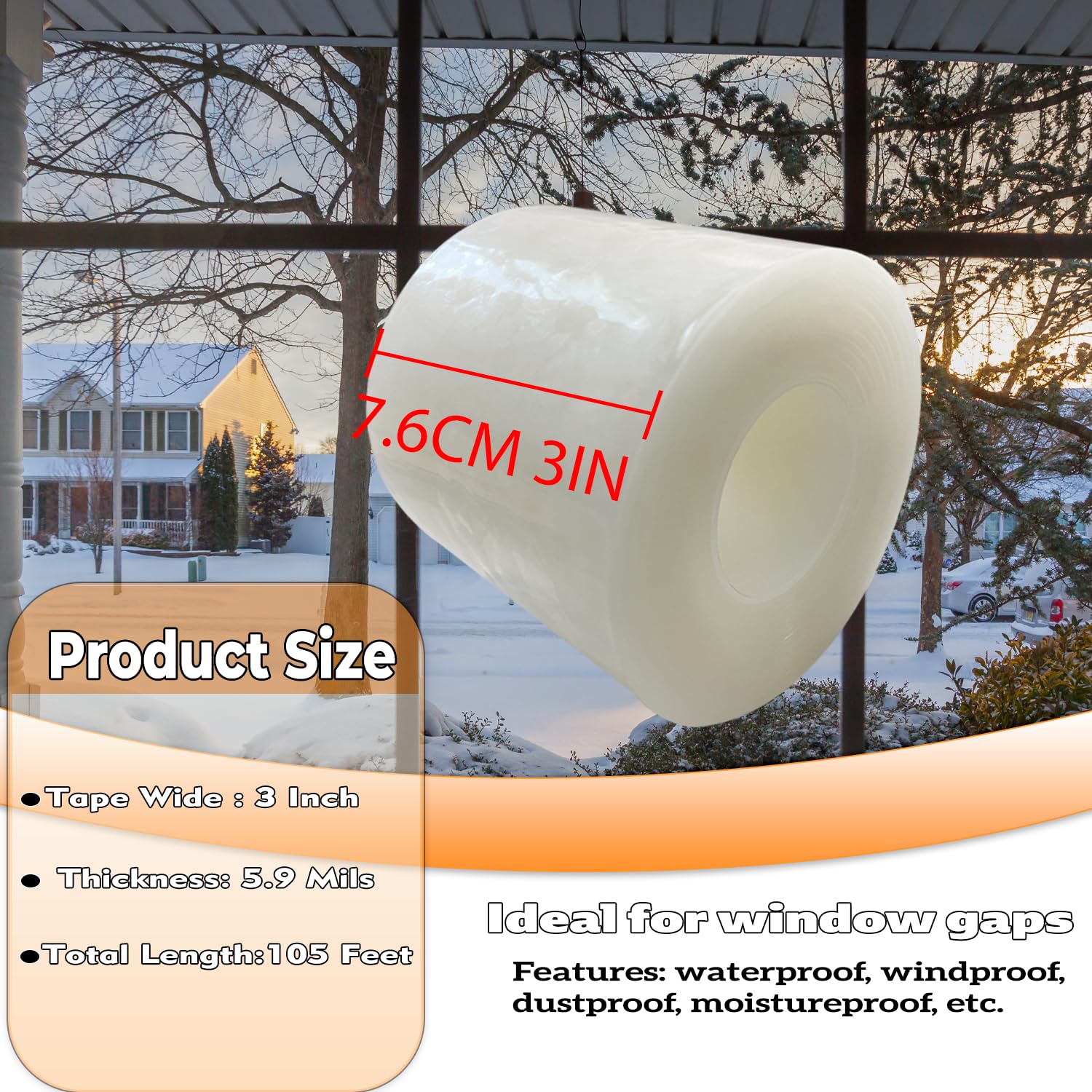 Qoqooice draft sealing for doors and windows helps reduce energy loss