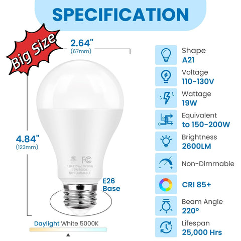 QQLXST 5000K daylight LED delivering crisp color in workspaces.