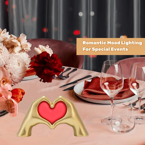 Qrglintwin Heart Hands Lamp makes a heartfelt gift for special occasions