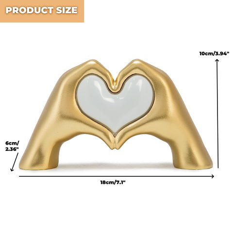 Qrglintwin Heart Hands Lamp displays seven colors for customizable mood lighting