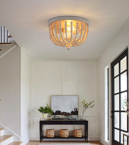 QS Boho Chandelier arrives fully assembled for quick installation