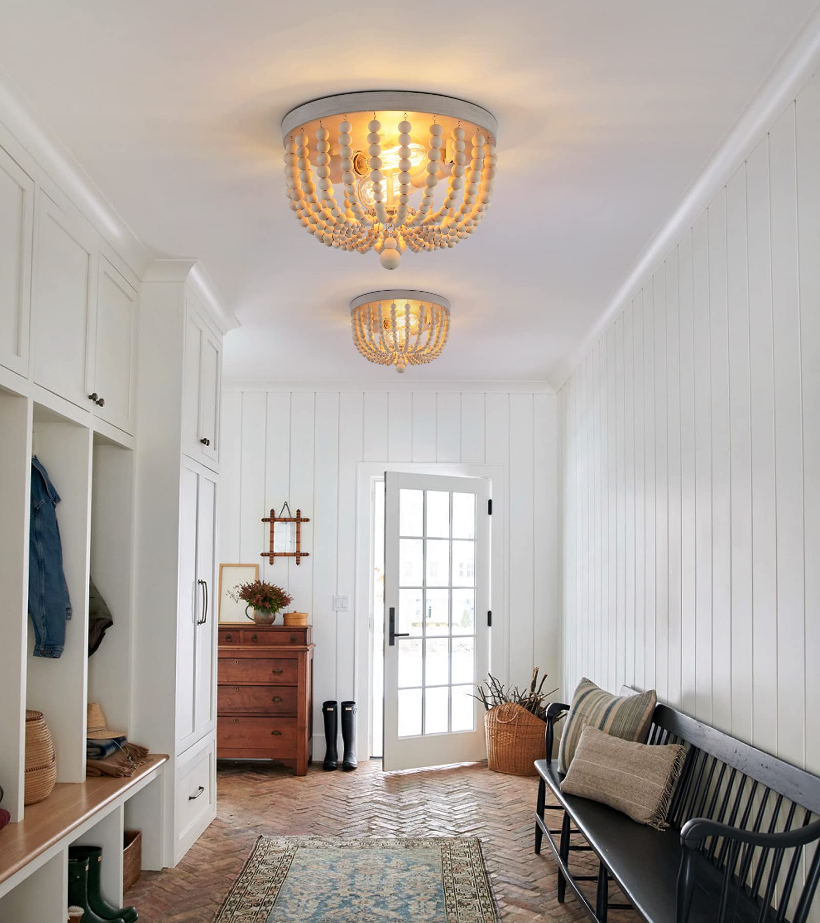 QS Boho Chandelier suitable for hallway and closet spaces with decorative beads