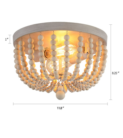QS Boho Chandelier two lights enhance task lighting in kitchen and hallway