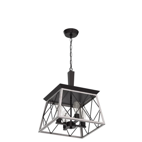 Four-light fixture delivers balanced illumination for gatherings and dinners.
