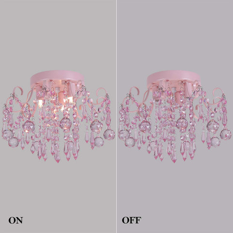 Q&S crystal light compatible with dimmable bulbs and dimmer switches.
