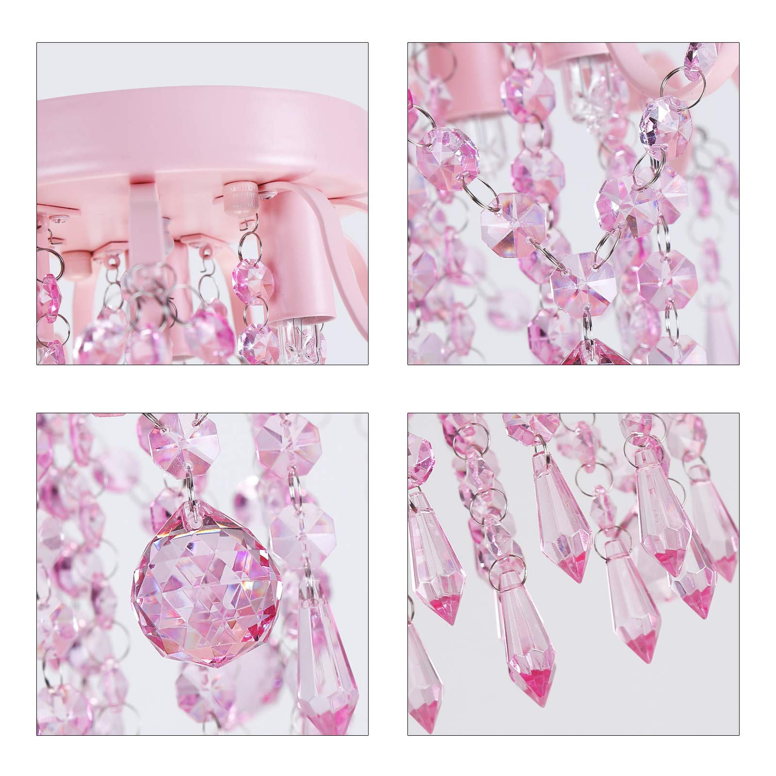 Q&S small chandelier suitable for bedrooms, hallways, and closets.