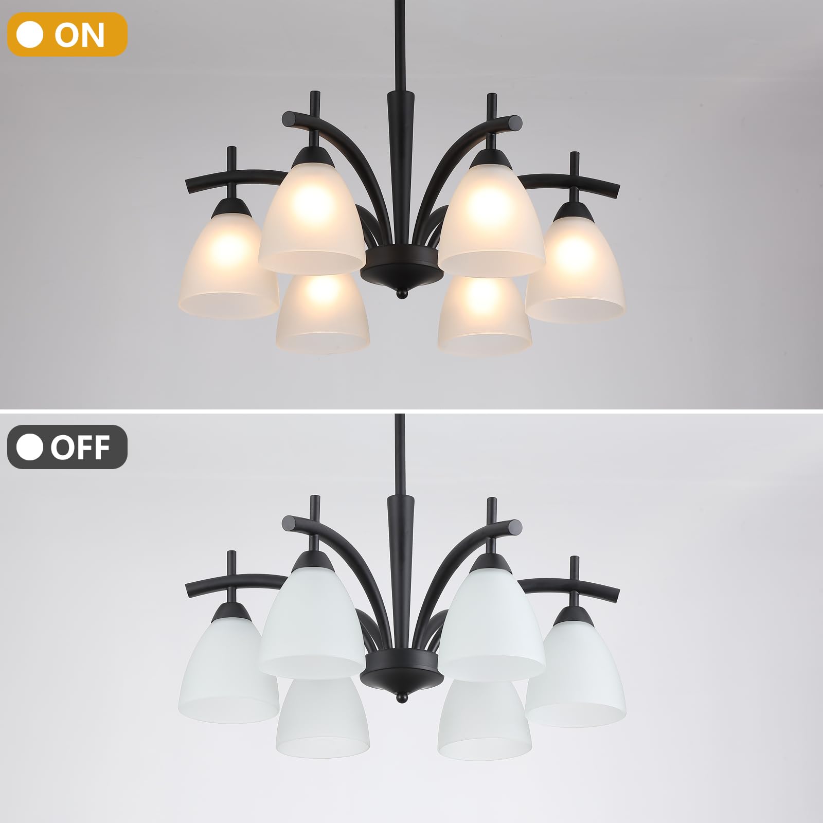 Q&S chandelier assembly close-up shows effortless installation and premium components.