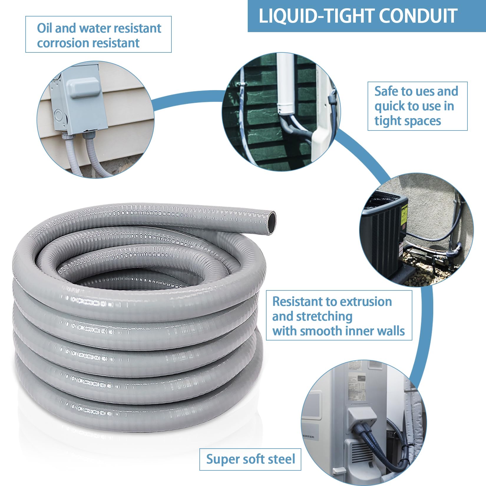 QSHFTO 90-degree angle fittings pack for tight corner routing.