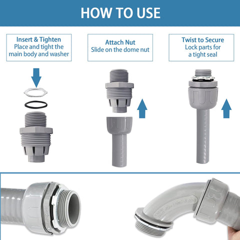 QSHFTO durable conduit for garage or basement installations.
