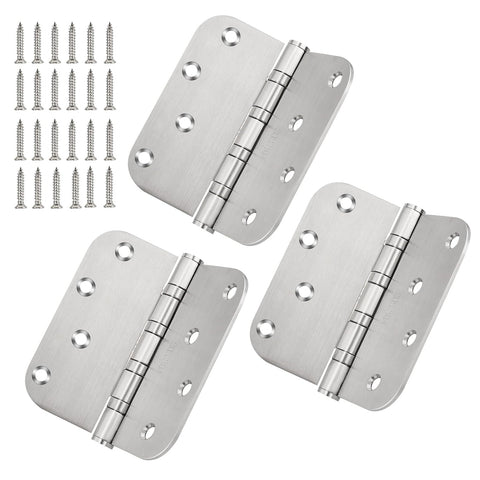 qtanber 304 stainless steel hinges for left or right doors with rust resistance.