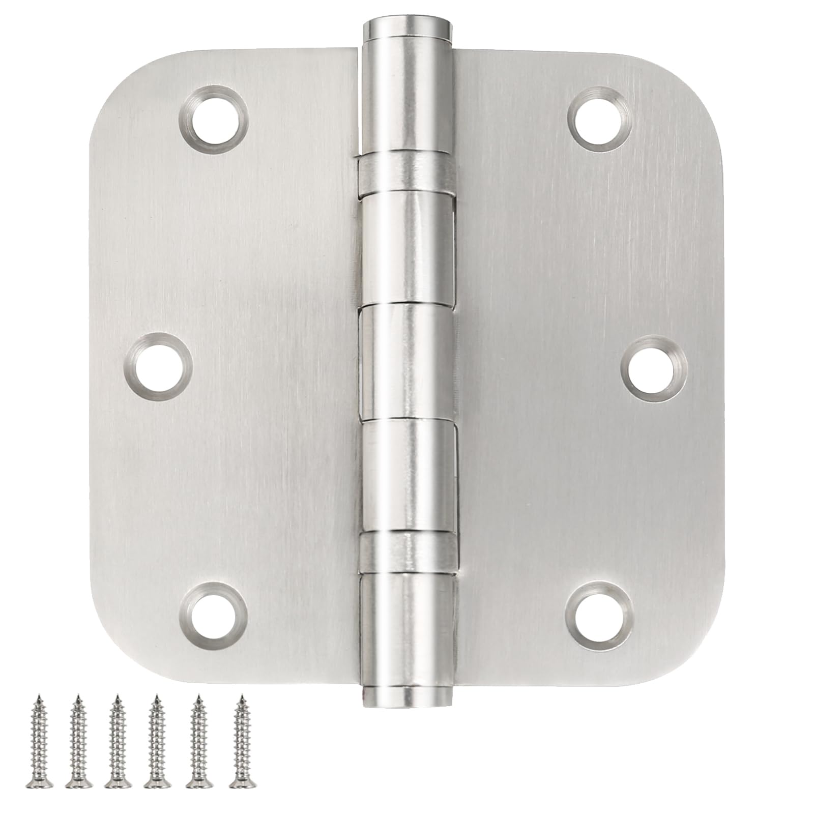 qtanber ball-bearing door hinges closeup steel texture emphasizes smooth operation and corrosion resistance.