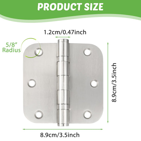qtanber ball-bearing door hinges installed on door frame demonstrate quiet, reliable performance.