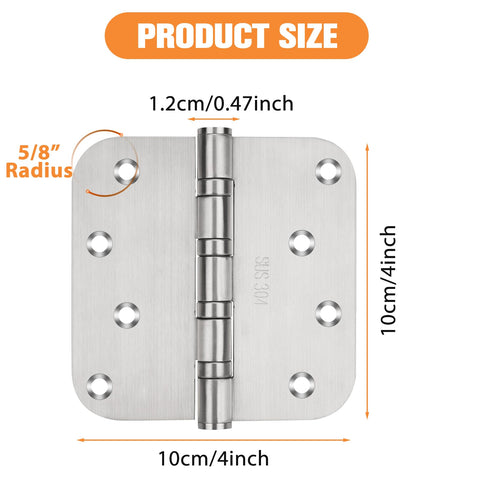 qtanber non-removable pin hinges ensure secure installation in a 3-pack set.