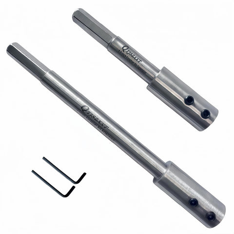 QTJSZXXT Forstner extension 4.5-inch extends reach for flat-bottom holes.