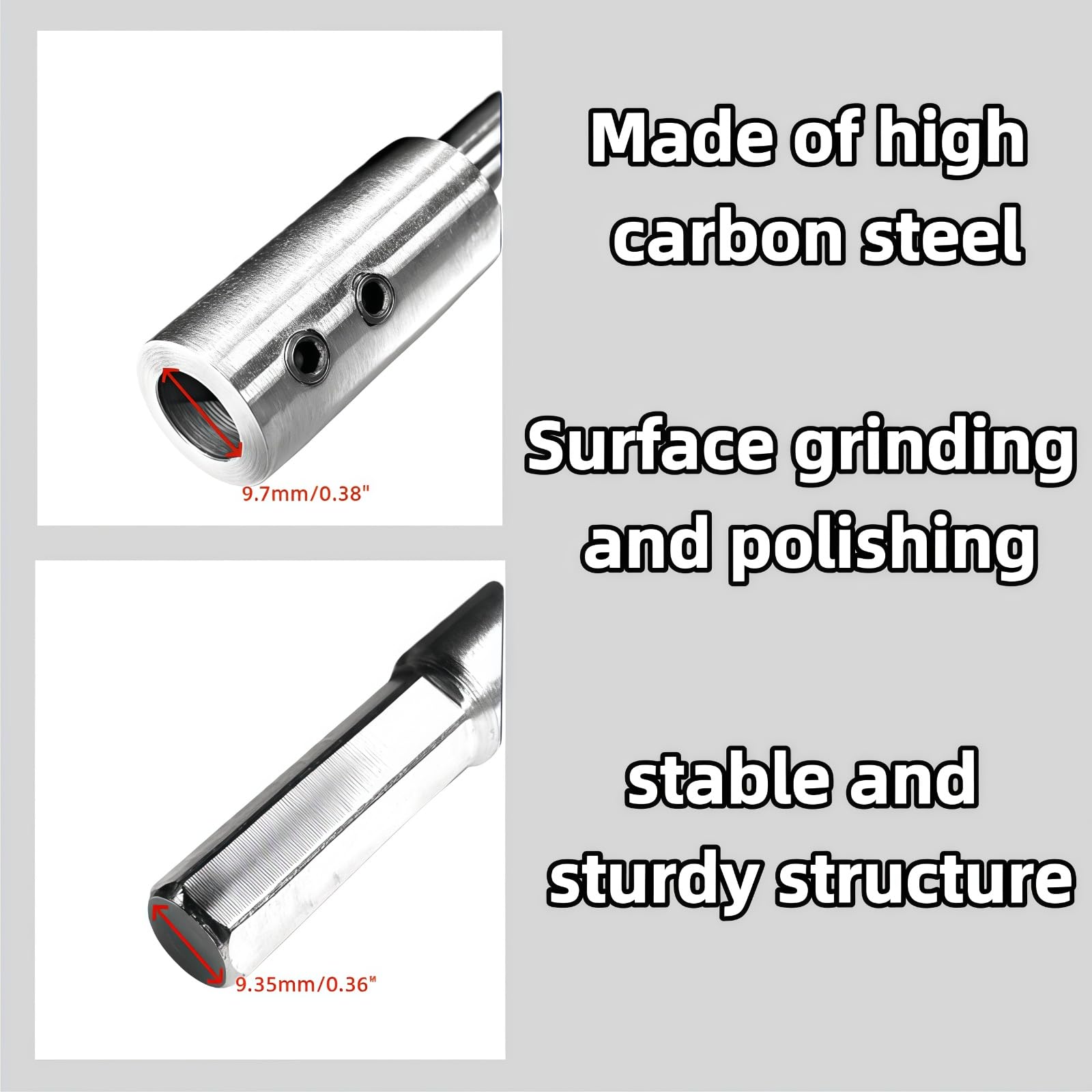 QTJSZXXT Forstner extension depth 5-3-4in accommodates larger container holes.