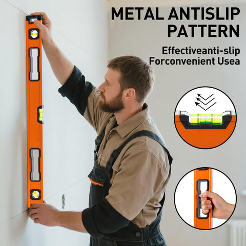 QualiapeX 32-inch spirit level extends reach for fixtures.
