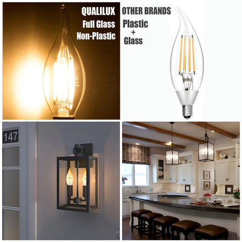 Qualilux 4W 450LM outdoor bulb illuminates driveway with efficient energy use.