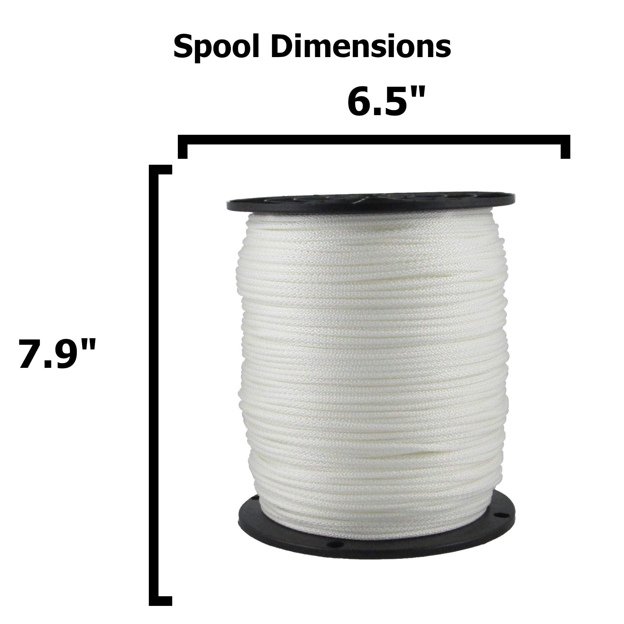 Quality Nylon Rope 1000-foot spool demonstrates strength and easy handling.
