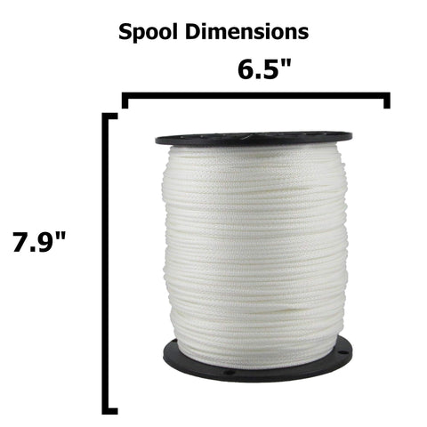 Quality Nylon Rope 1000-foot spool demonstrates strength and easy handling.