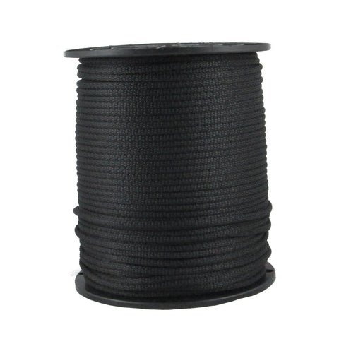 Quality Nylon Rope 500 ft solid braid spool in black for versatile indoor outdoor use