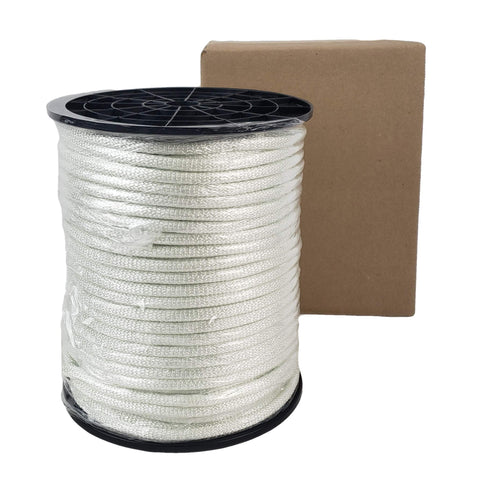 Quality Nylon Rope QNR solid braid close-up highlights strong, abrasion-resistant fibers.
