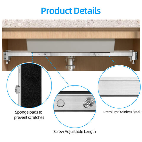 Qualward 15-24 inch range bracket configuration for compact spaces.