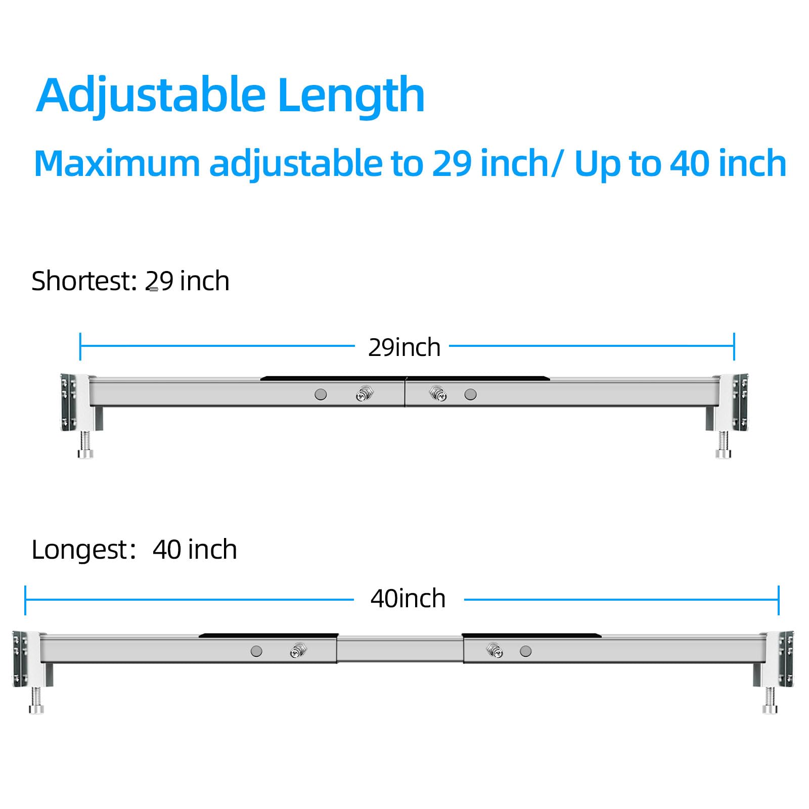 Qualward brackets demonstrate easy adjustment steps for installation.