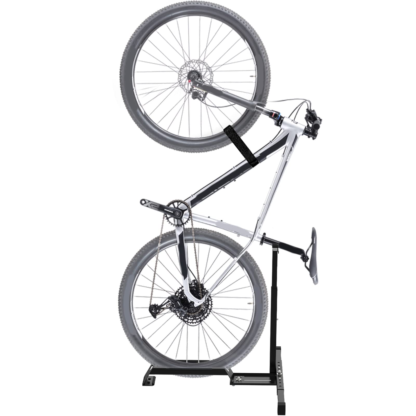 Qualward vertical bike stand base shown for space-saving storage