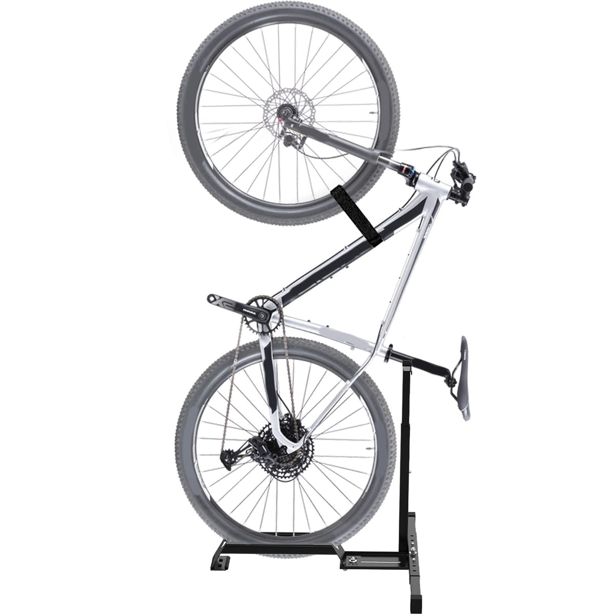 Qualward vertical bike stand base shown for space-saving storage