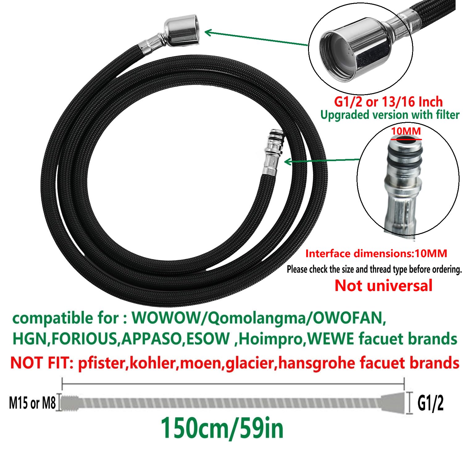 QUAN HUA quick-connect adapters M15 and M8 enable easy installation.