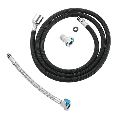 QUAN HUA pull-down hose 59-inch reach for versatile kitchen tasks.