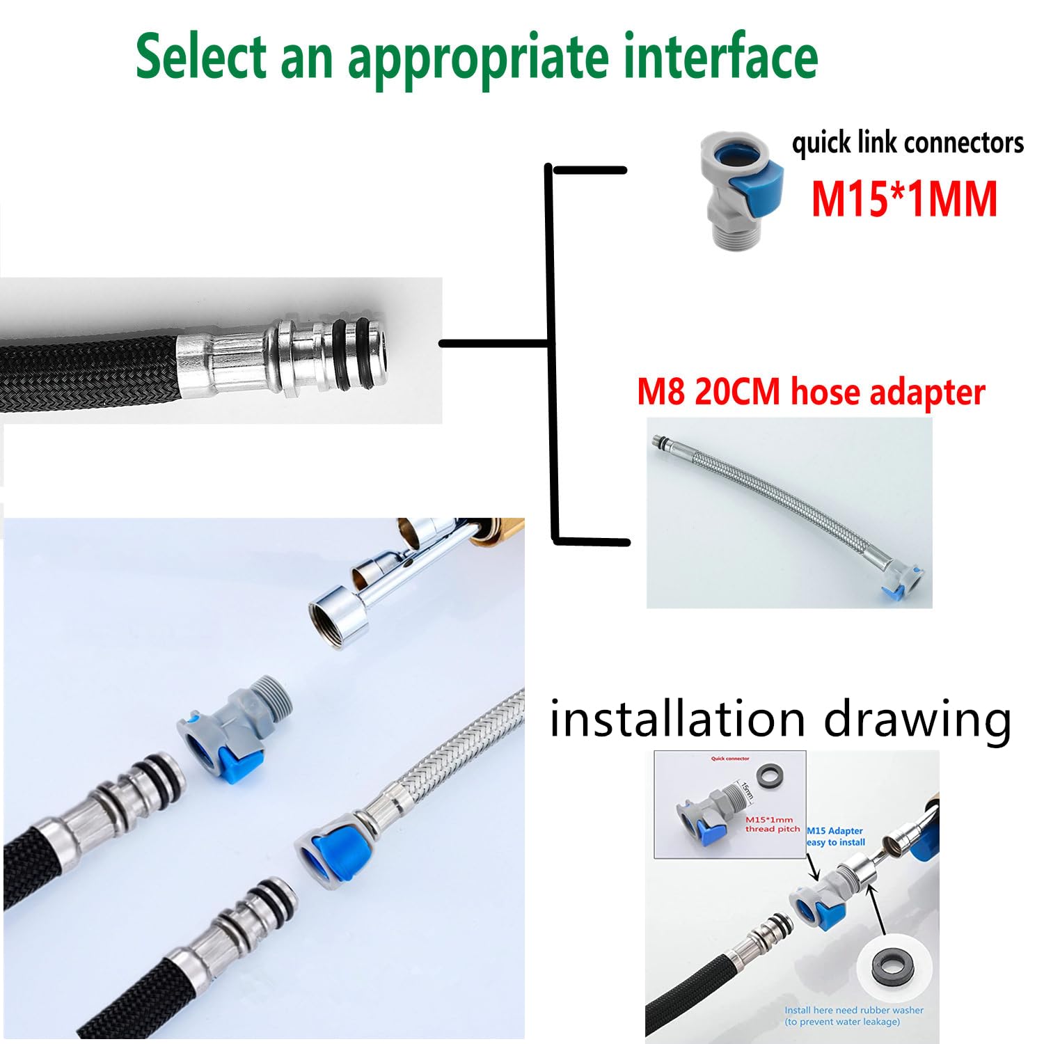 QUAN HUA stainless steel fittings provide a secure, leak-free seal.