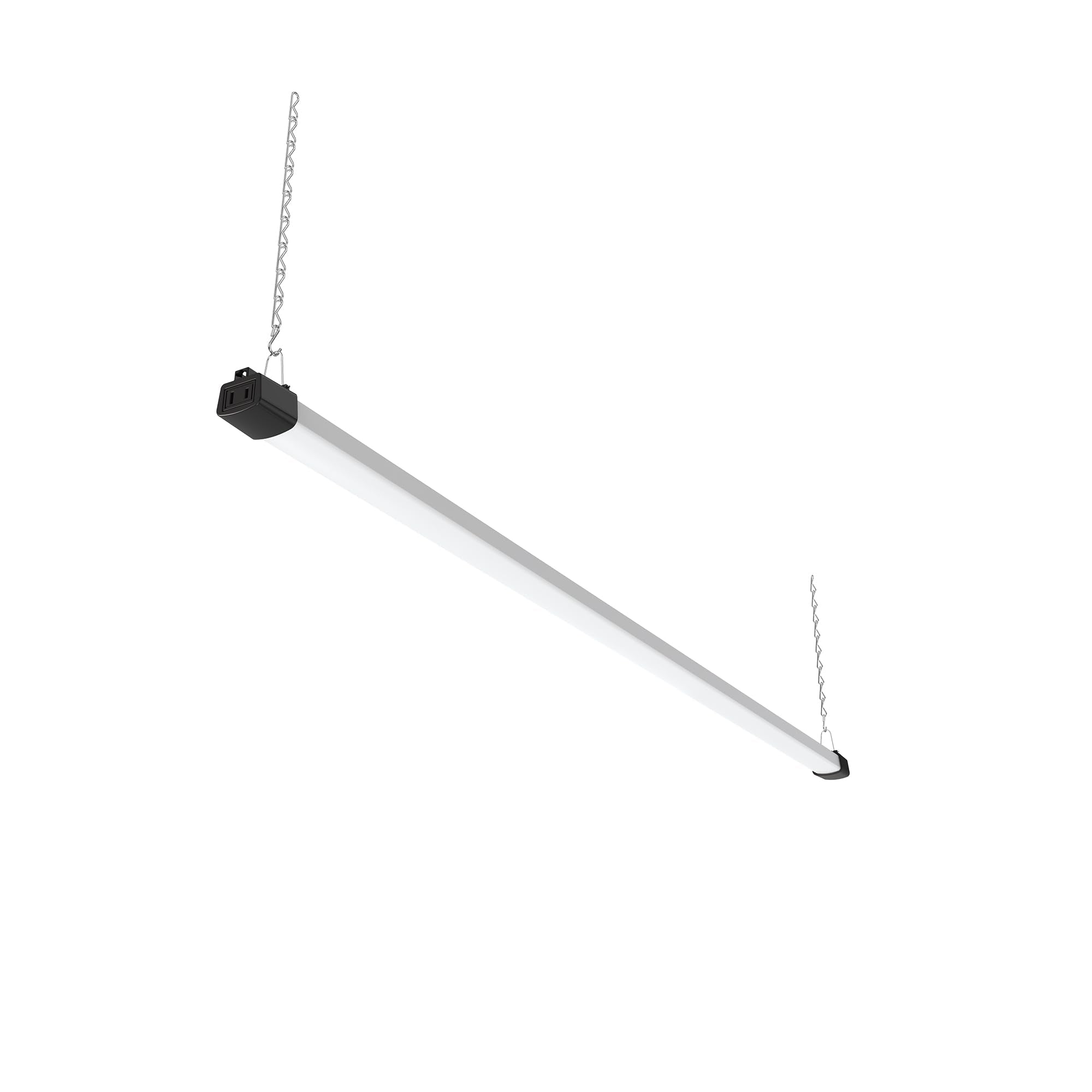 Quarterback 4ft LED shop light with inline switch for efficient workspace illumination.