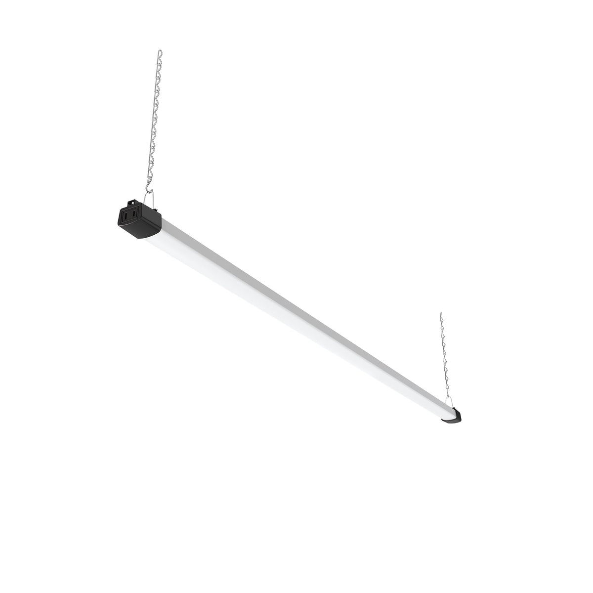 Quarterback 4ft LED shop light with inline switch for efficient workspace illumination.