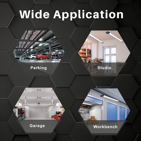 Quarterback garage-basement workspace lighting boosts visibility for detail tasks.