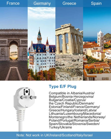QuasarCheuk Type E/F adapter with USB ports ideal for charging multiple devices on the go.