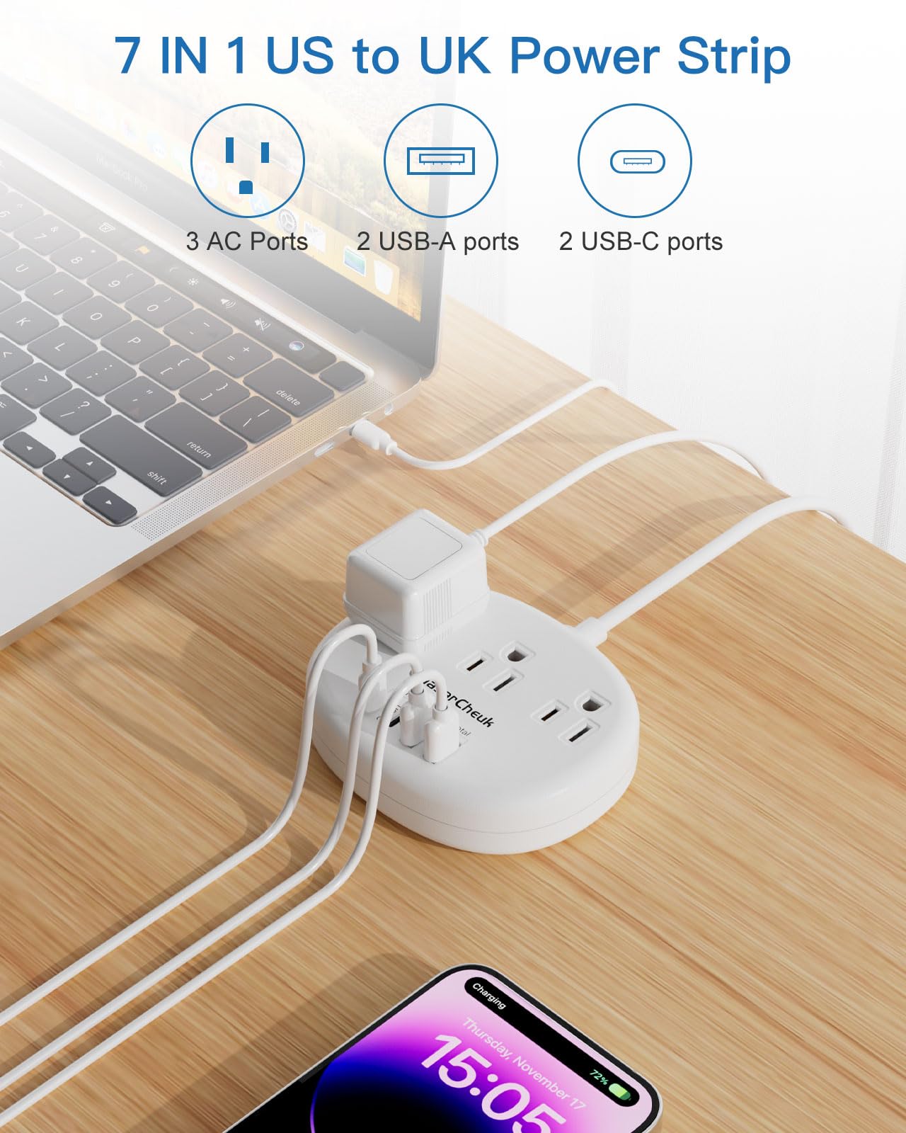 QuasarCheuk USB-A ports provide compatibility for older devices.
